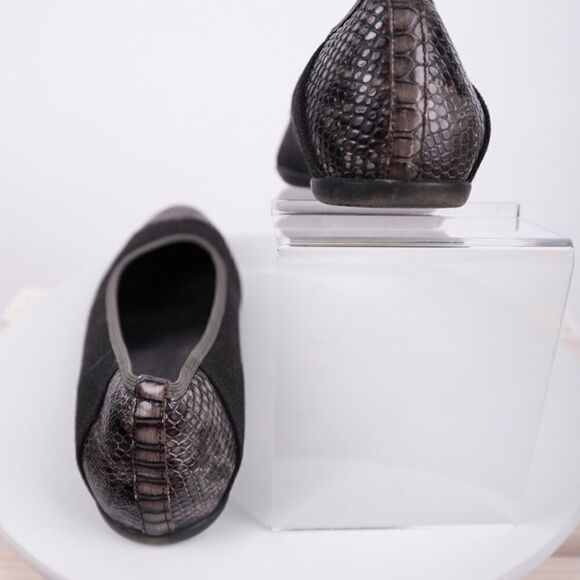 Donald J Pliner Hideyo Ballet Flats snakeskin sz 7 - Picture 4 of 6